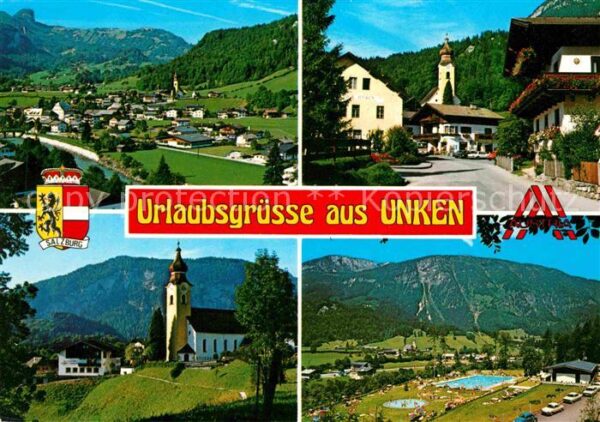 Unken Gesamtansicht Dorfstrasse Kirche Freiba