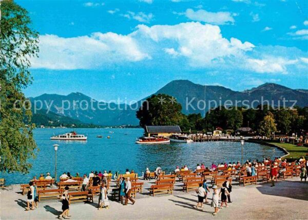 Bad Wiessee Seepromenade gegen Wallberg Mangfallgeb