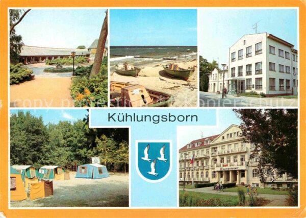 Kuehlungsborn Ostseebad Konzertgarten Bootsliegeplatz Betriebse