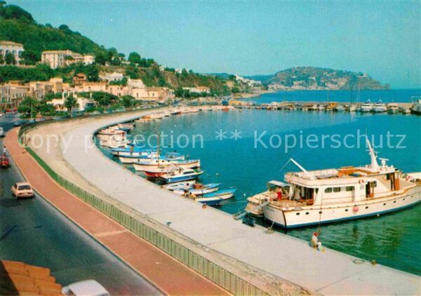 Casamicciola Terme Panorama Uferstrasse Hafen Motoryacht K