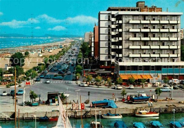 Riccione Lungomare Alberghi Seepromenade Strand