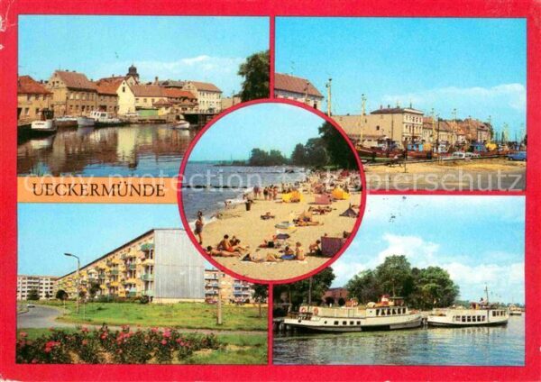 Ueckermuende Mecklenburg Vorpommern Hafen Ueckerbrücke Neubauten Neuendorfe