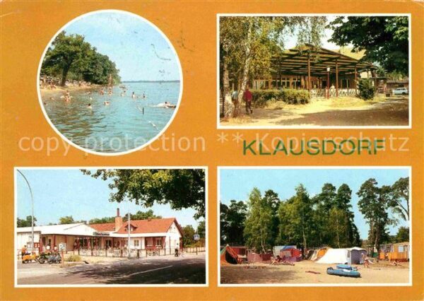 Klausdorf Mellensee Strandbad Mellensee Gaststätte Einkaufs