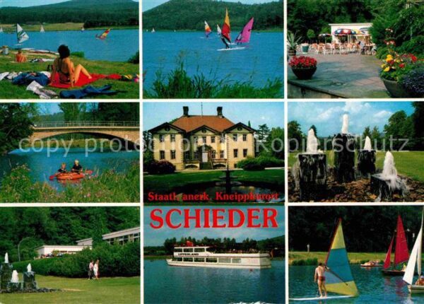Schieder-Schwalenberg Badestrand Schiedersee Windsurfen Ausfl