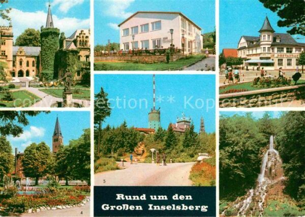 Grosser Inselsberg und Umgebung Schloss FDGB Heim Kurhotel