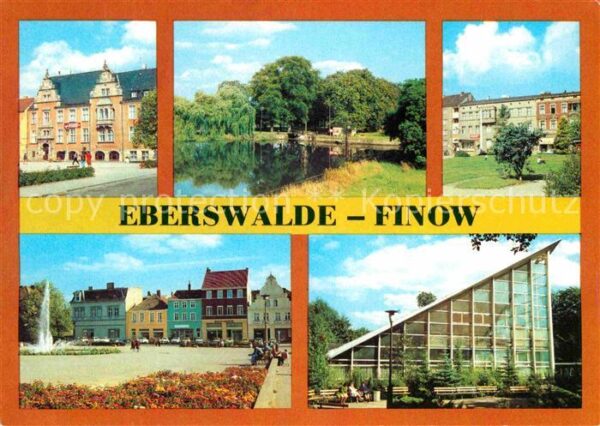 Finow Eberswalde Rathaus Platz der Freundschaft Schleuse