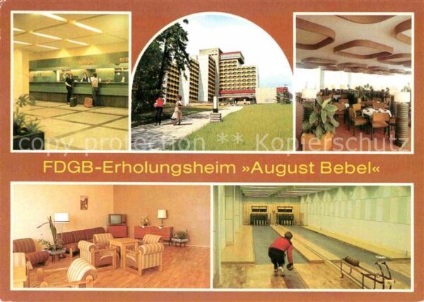Friedrichroda FDGB Erholunsheim August Bebel Empfang