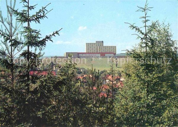 Finsterbergen Blick zum FDGB Erholungsheim Wilhelm Pi