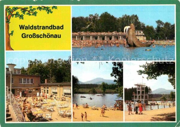 Grossschoenau Sachsen Waldstrandbad Gaststätte Restaurant