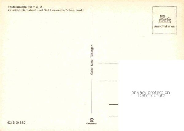 Gernsbach Teufelsmühle Ausflugsheim Aussichtsturm – Bild 2