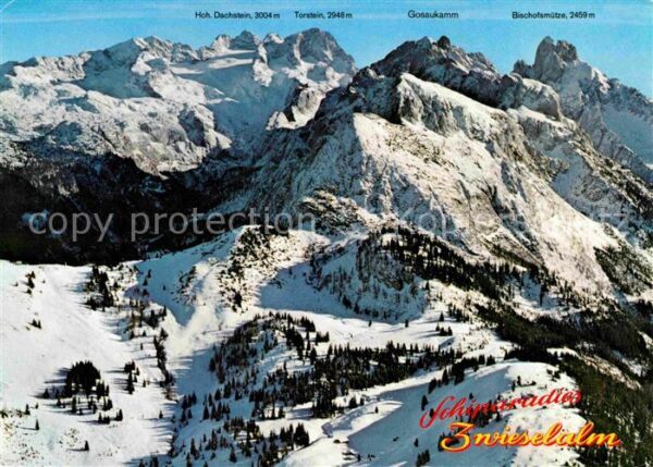 Gosau Oberoesterreich Wintersportplatz Zwieselalm Schiparadie