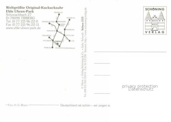 Schonachbach Weltgrößte Original Kuckucksuhr Uhrenpa – Bild 2