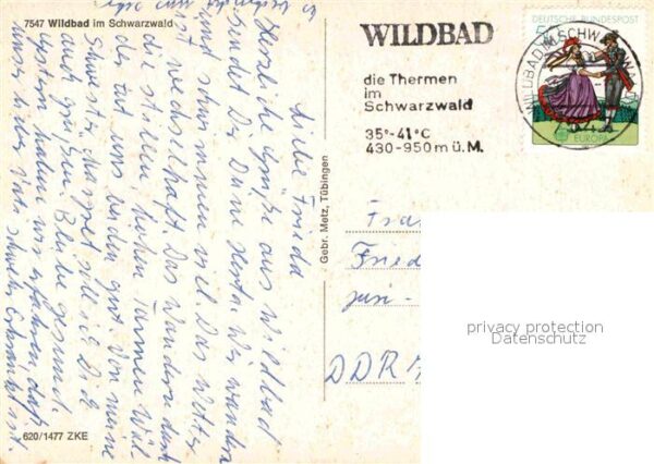 Wildbad Schwarzwald Teilansichten Heilbad Eisenbahn Geschic – Bild 2