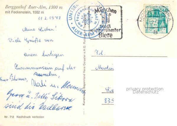 Bad Wiessee Berggasthof Auer Alm mit Fockenstein Wi – Bild 2