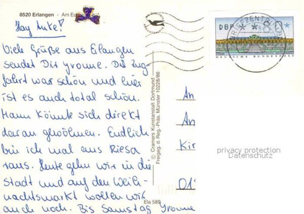 Erlangen Europakanal Fliegeraufnahme Wappen – Bild 2