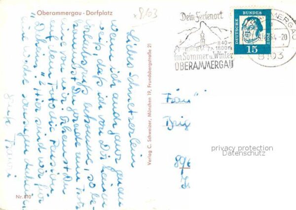 Oberammergau Dorfplatz Hotel Restaurant Alte Post – Bild 2