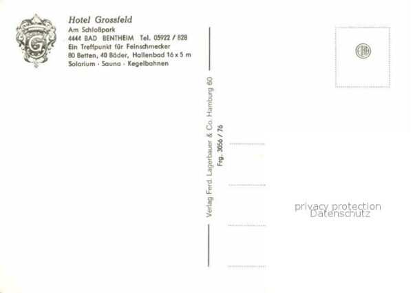 Bad Bentheim Hotel Grossfeld Schlosspark Fliegeraufn – Bild 2