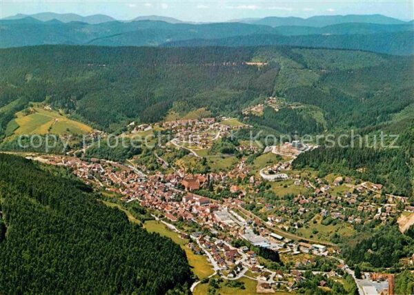 Alpirsbach Schwarzwald Fliegeraufnahme