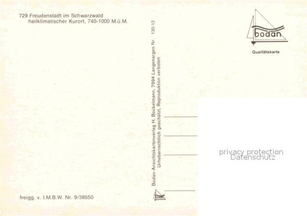 Freudenstadt Heilklimatischer Kurort Schwarzwald Fli – Bild 2