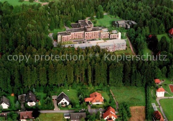 Koenigsfeld Schwarzwald Albert Schweitzer Klinik Fliegeraufnahm