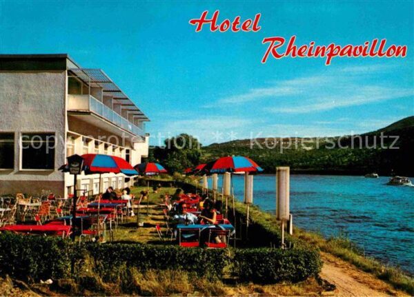 Bornhofen Kamp Hotel Cafe Restaurant Rheinpavillon am