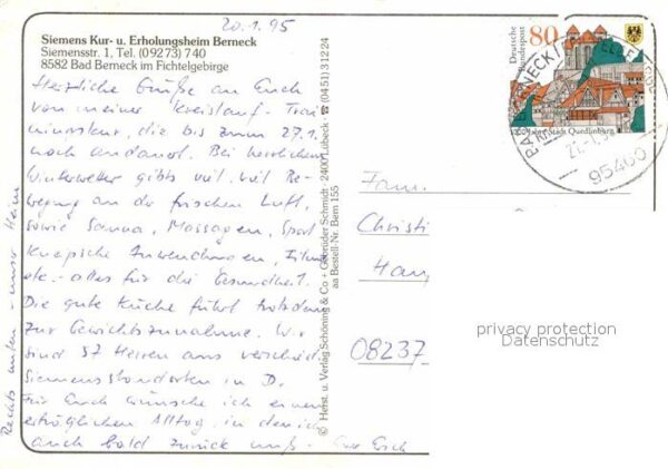 Bad Berneck Siemens Kur und Erholungsheim Berneck S – Bild 2