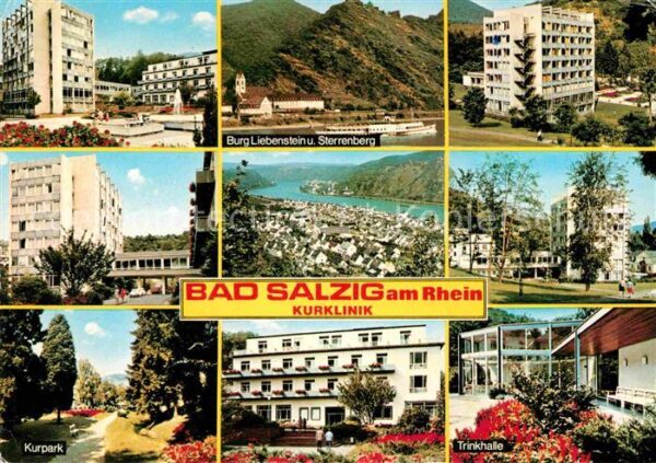 Bad Salzig Kurklinik Kurpark Trinkhalle Burg Liebe