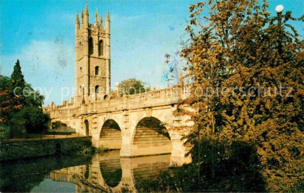 Oxford Oxfordshire Magdalen Tower and Bridge