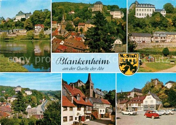 Blankenheim Ahr Weiher Teilansicht Lirche