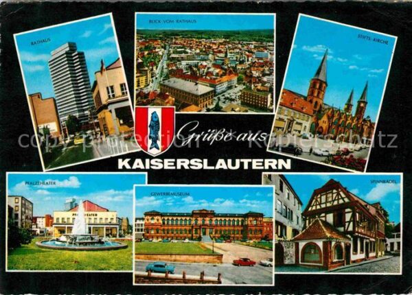 Kaiserslautern Rathaus PfalztheaterBlick vom Rathaus S