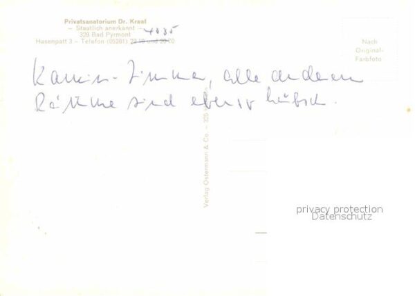 Bad Pyrmont Privatsanatorium Doktor Kraaf – Bild 2
