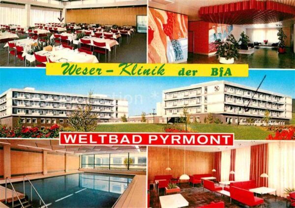 Bad Pyrmont Weser Klinik Schwimmhalle Speisesaal Au