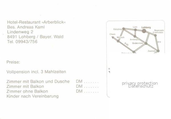 Lohberg Lam Hotel Restaurant Arberblick – Bild 2