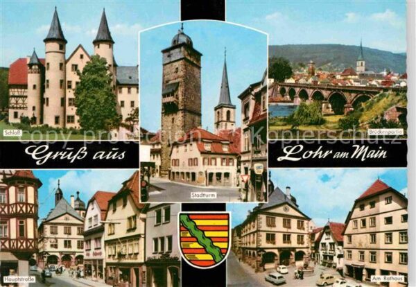 Lohr Main Schloss Hauptstrasse Am Rathaus Stadttu
