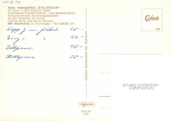 Bolsterlang Hotel Gasthof Goldbach – Bild 2