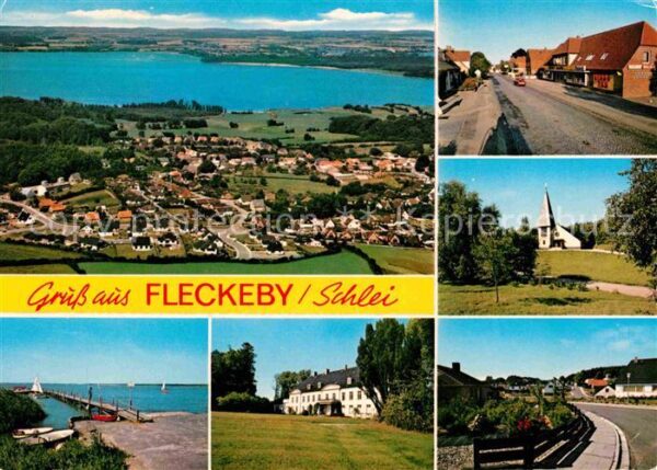 Fleckeby Fliegeraufnahme Steg Kirche
