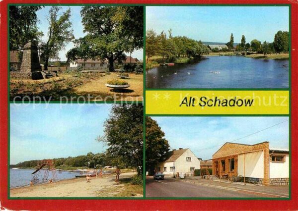 Schadow Dorfplatz Campingplatz Konsum-Kaufhalle