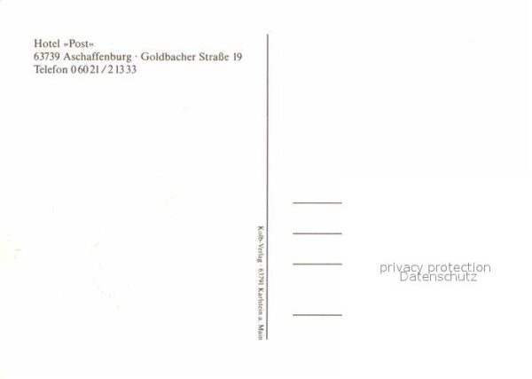 Aschaffenburg Main Hotel Post – Bild 2
