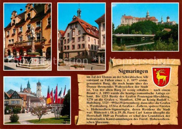 Sigmaringen Rathaus Fidelishaus Schloss Donaubrücke