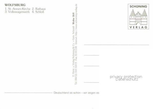 Wolfsburg Sankt Annen Kirche Rathaus Volkswagenwe – Bild 2