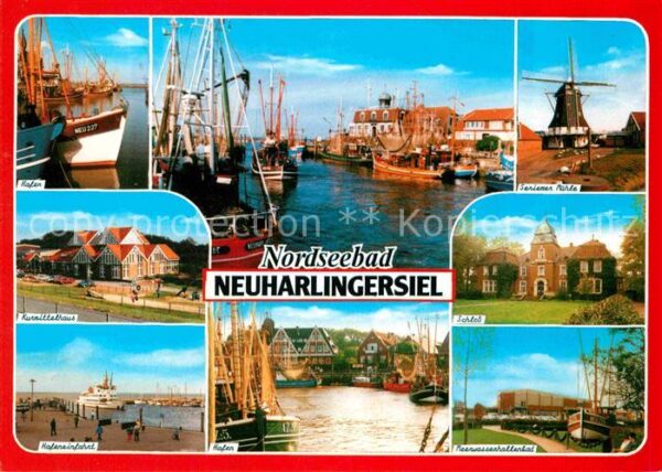 Neuharlingersiel Hafen Kurmittelhaus Schloss Mühle