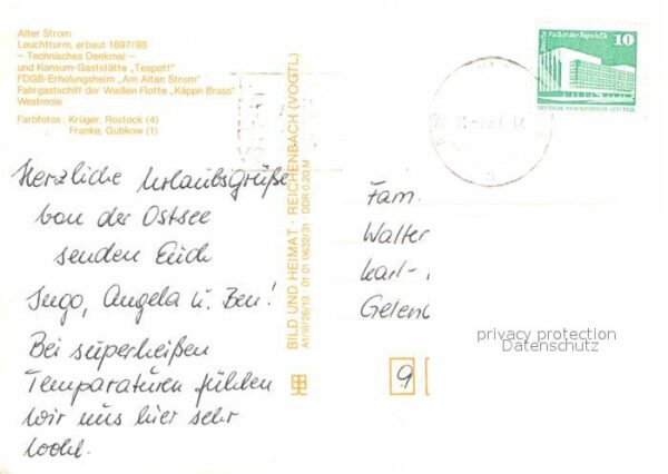 Warnemuende Ostseebad Am Alten Strom Leuchtturm – Bild 2
