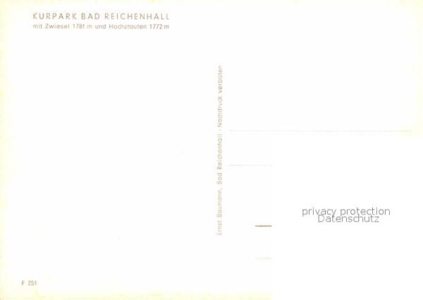 Bad Reichenhall Kurpark Zwiesel Hochstaufen – Bild 2