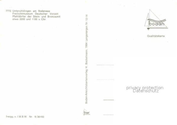 Unteruhldingen Freilichtmuseum Deutscher Vorzeit Flieg – Bild 2