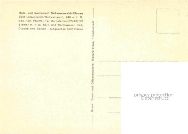 Luetzenhardt Hotel Schwarzwald-Klause – Bild 2