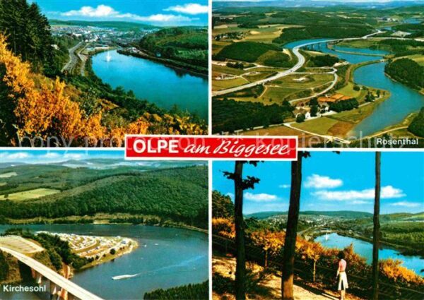 Olpe Biggesee Fliegeraufnahme Rosenthal Kirchesohl