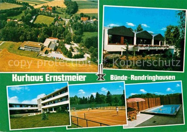 Randringhausen Bad Fliegeraufnahme Kurhaus Ernstmeier Tenn