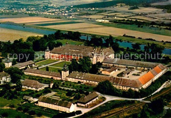 Corvey Schloss Fliegeraufnahme