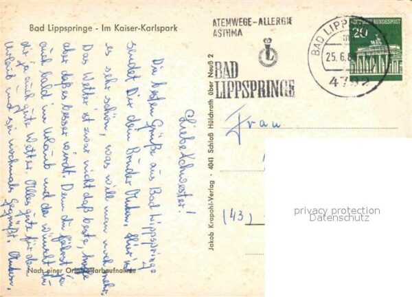 Bad Lippspringe Kaiser-Karlspark – Bild 2