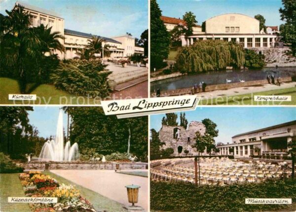 Bad Lippspringe Kurhaus Kongresshalle Kurpark Musikpavi